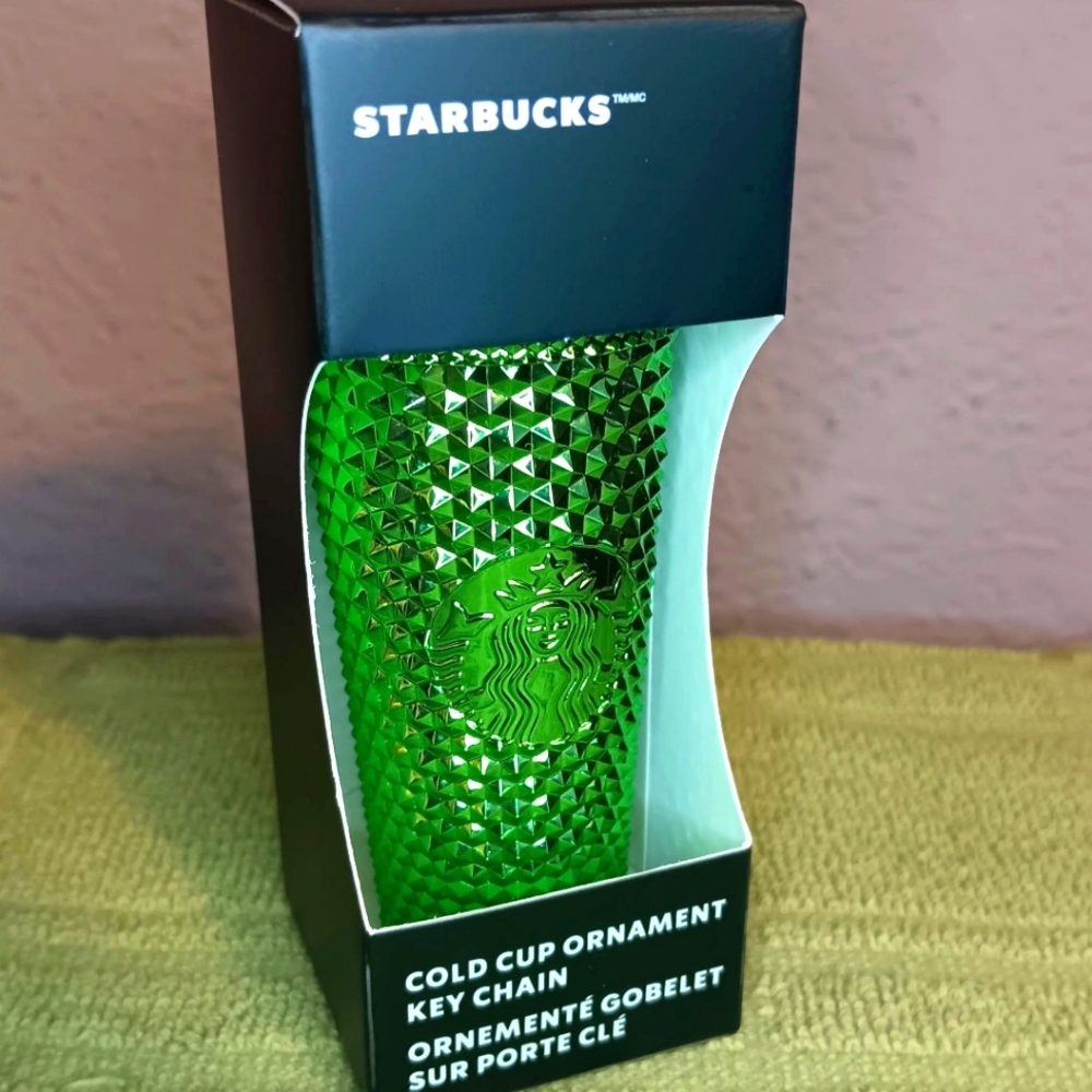 💎 Starbucks 2023 Studded Bling Ornament Keychain NIB